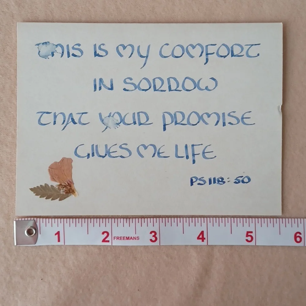 Set of 3 Bible Verse Handmade Blank Notecards